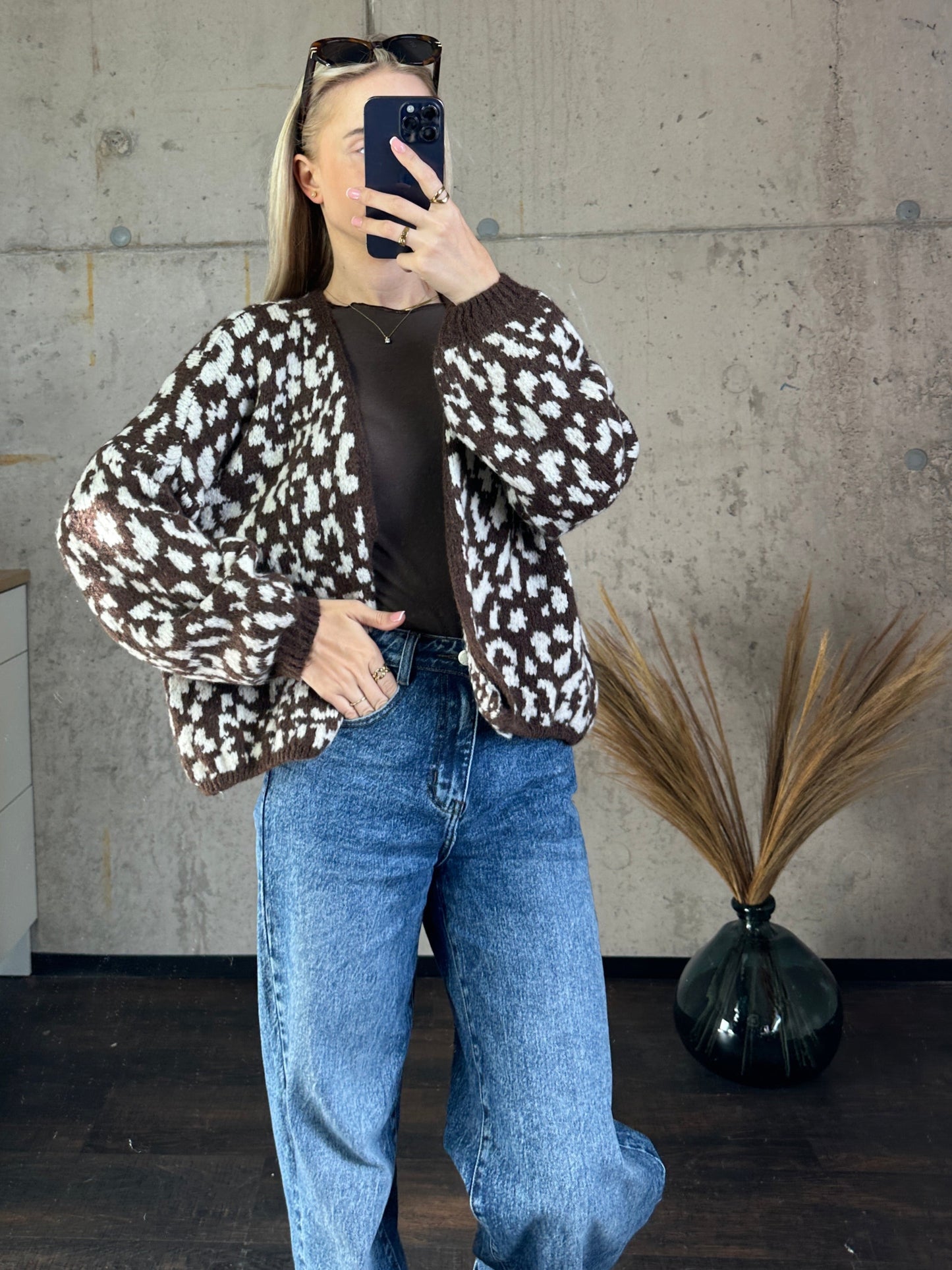 Cardigan "Cleo"Braun