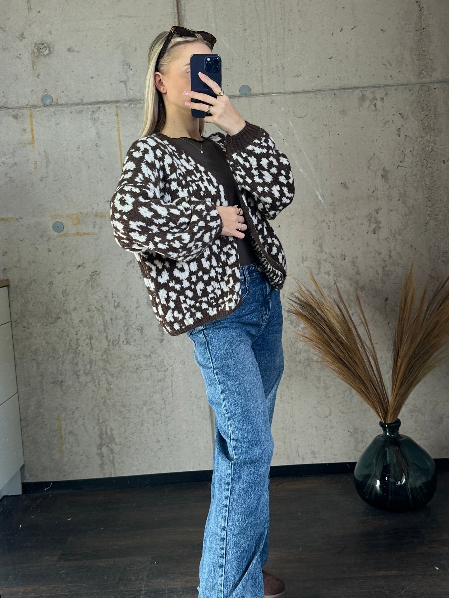 Cardigan "Cleo"Braun