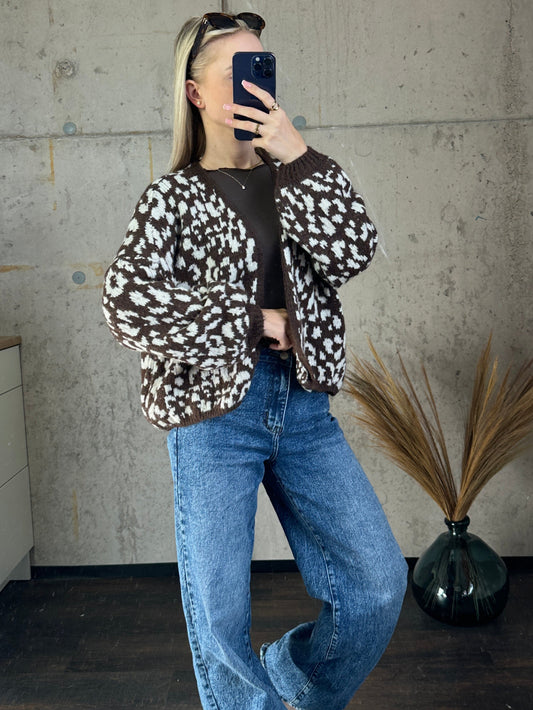 Cardigan "Cleo"Braun