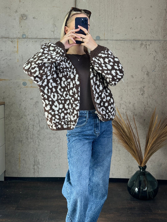 Cardigan "Cleo"Braun