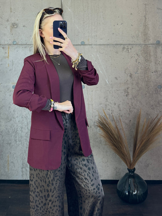 Blazer Bordeauxrot