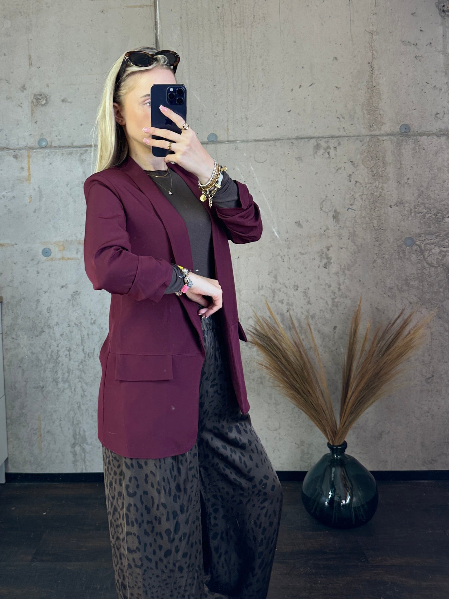 Blazer Bordeauxrot