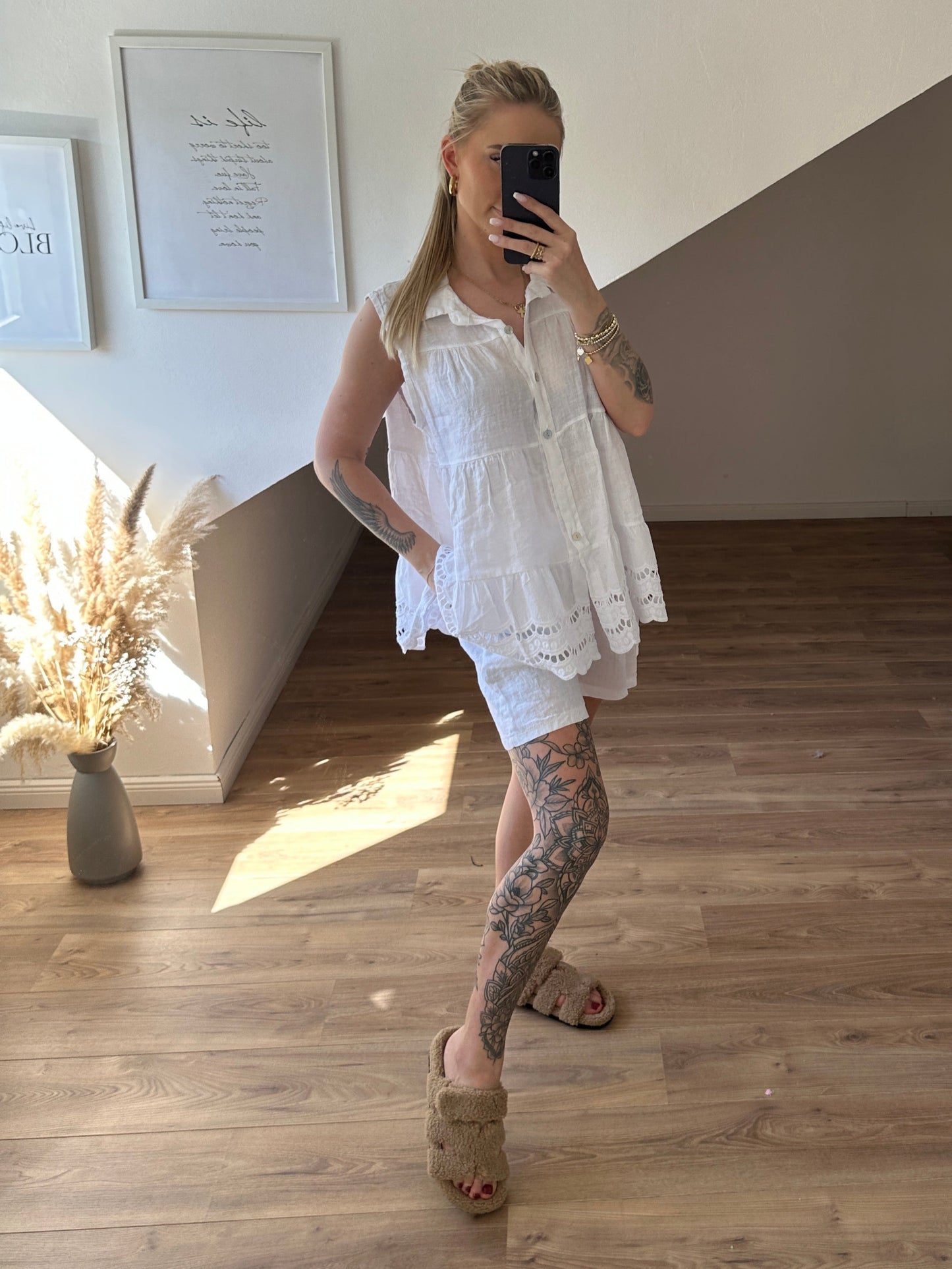Leinen Set Rosa