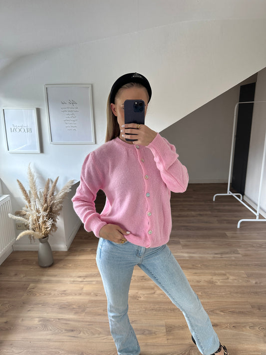 Alpaka Cardigan Rosa