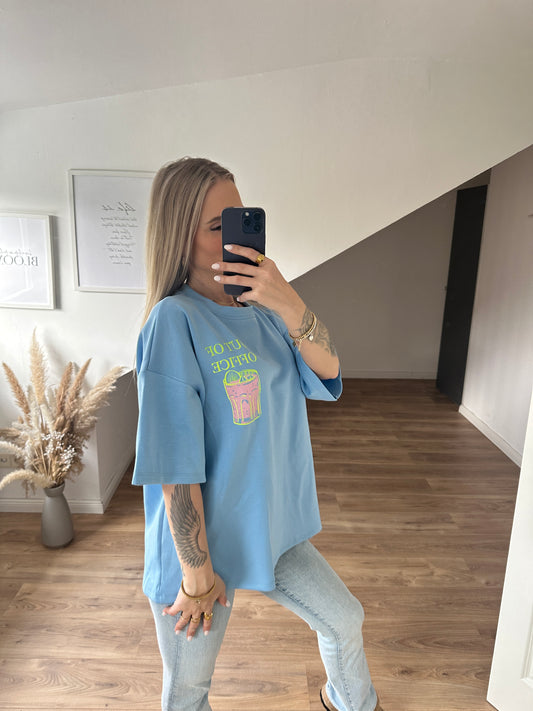 Out Of Office Shirt Blau