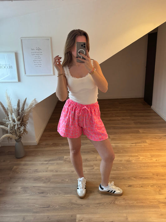 Musselin Kurze Hose „Josie“ Pink/Rosa