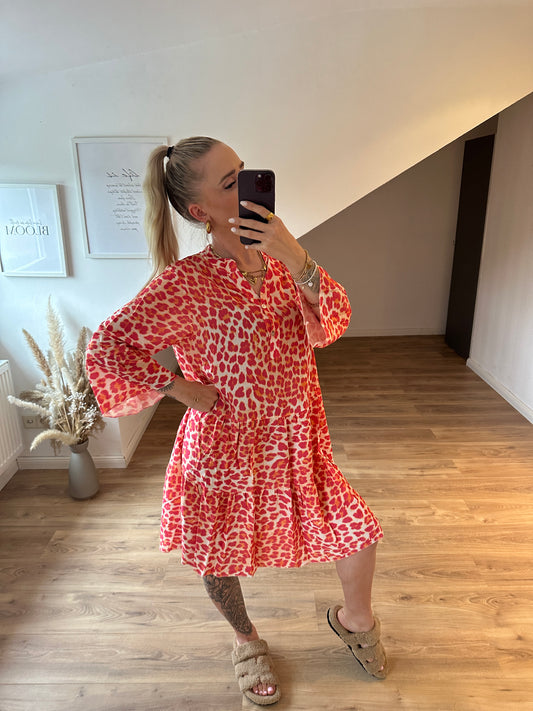 Leo Kleid Pink Orange