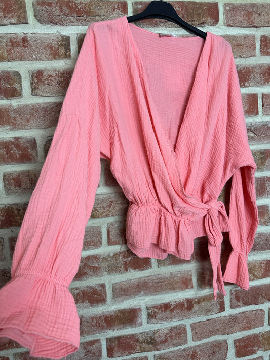 Musselinbluse Lina Apricot