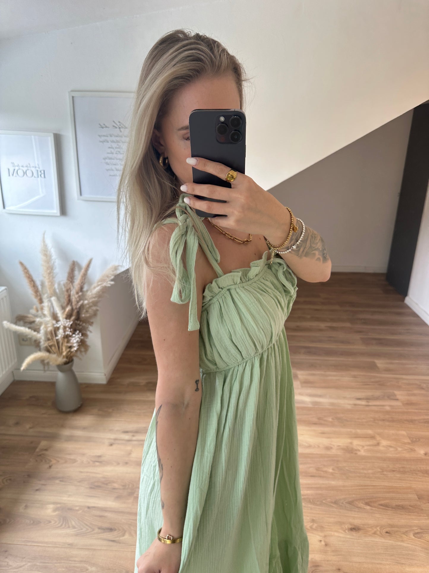 Kleid "Bella" Weiß Lang