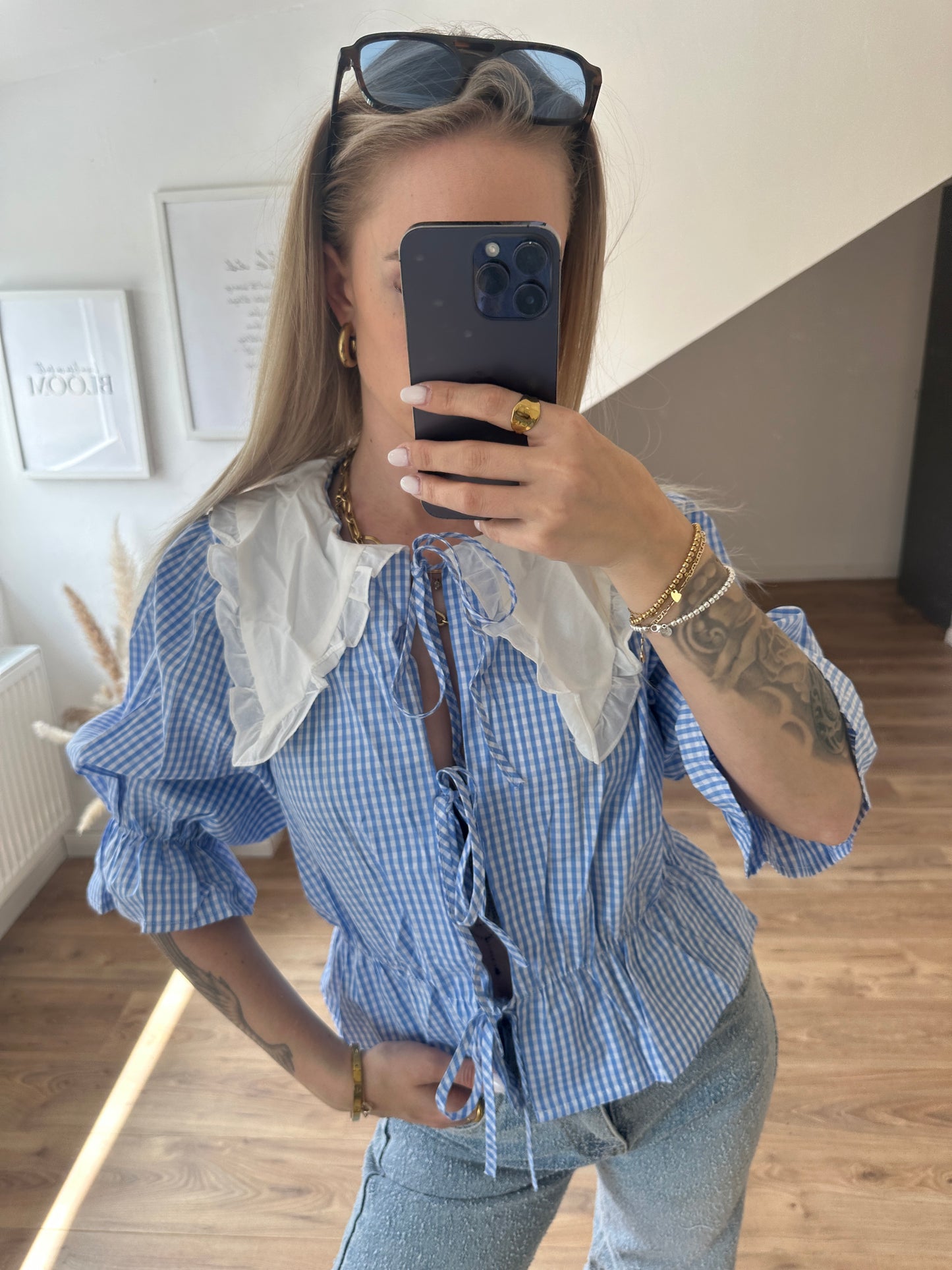 Bluse "Cafe´Amelie" Blau