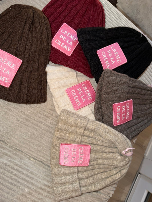 Mütze in versch. Farben Creme de la Creme