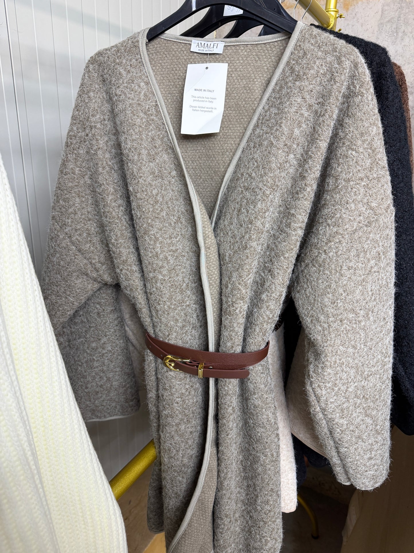 Cardigan mit Gürtel versch Farben