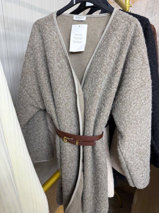 Cardigan mit Gürtel versch Farben