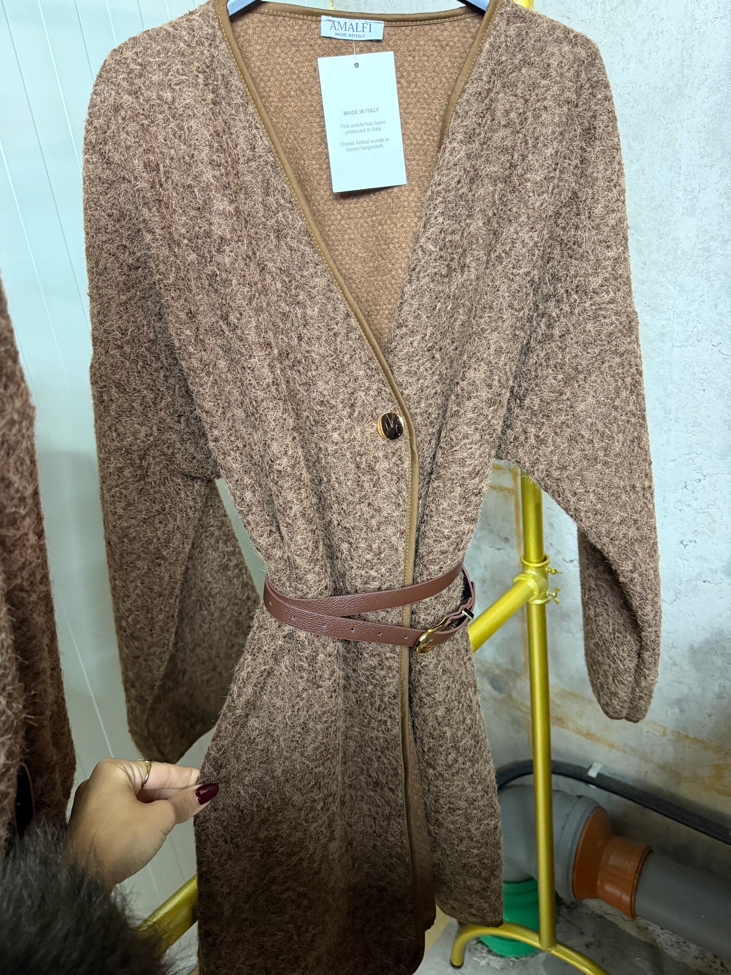 Cardigan mit Gürtel versch Farben