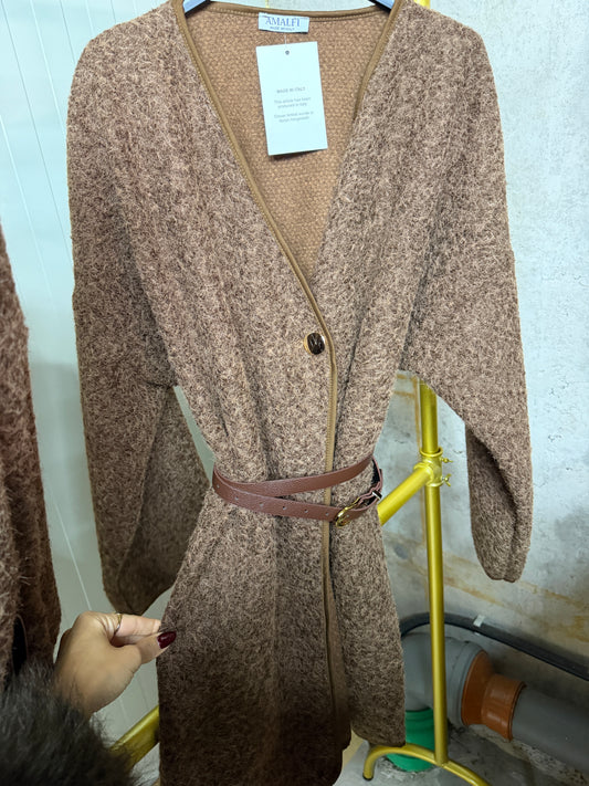 Cardigan mit Gürtel versch Farben