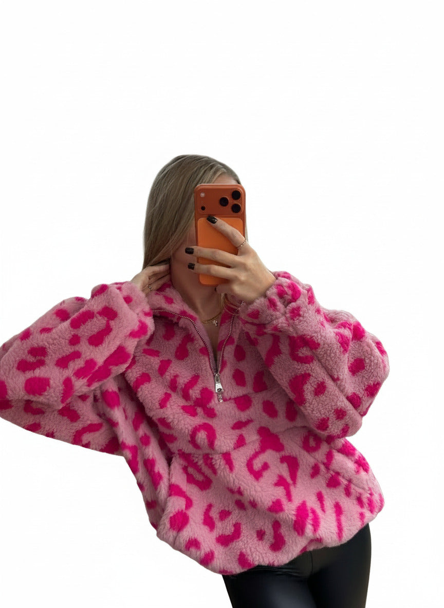 Pullover ”Leo Crash“ Pink