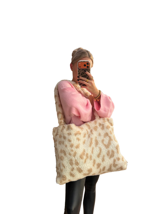 Leo Teddy Tasche Creme Beige