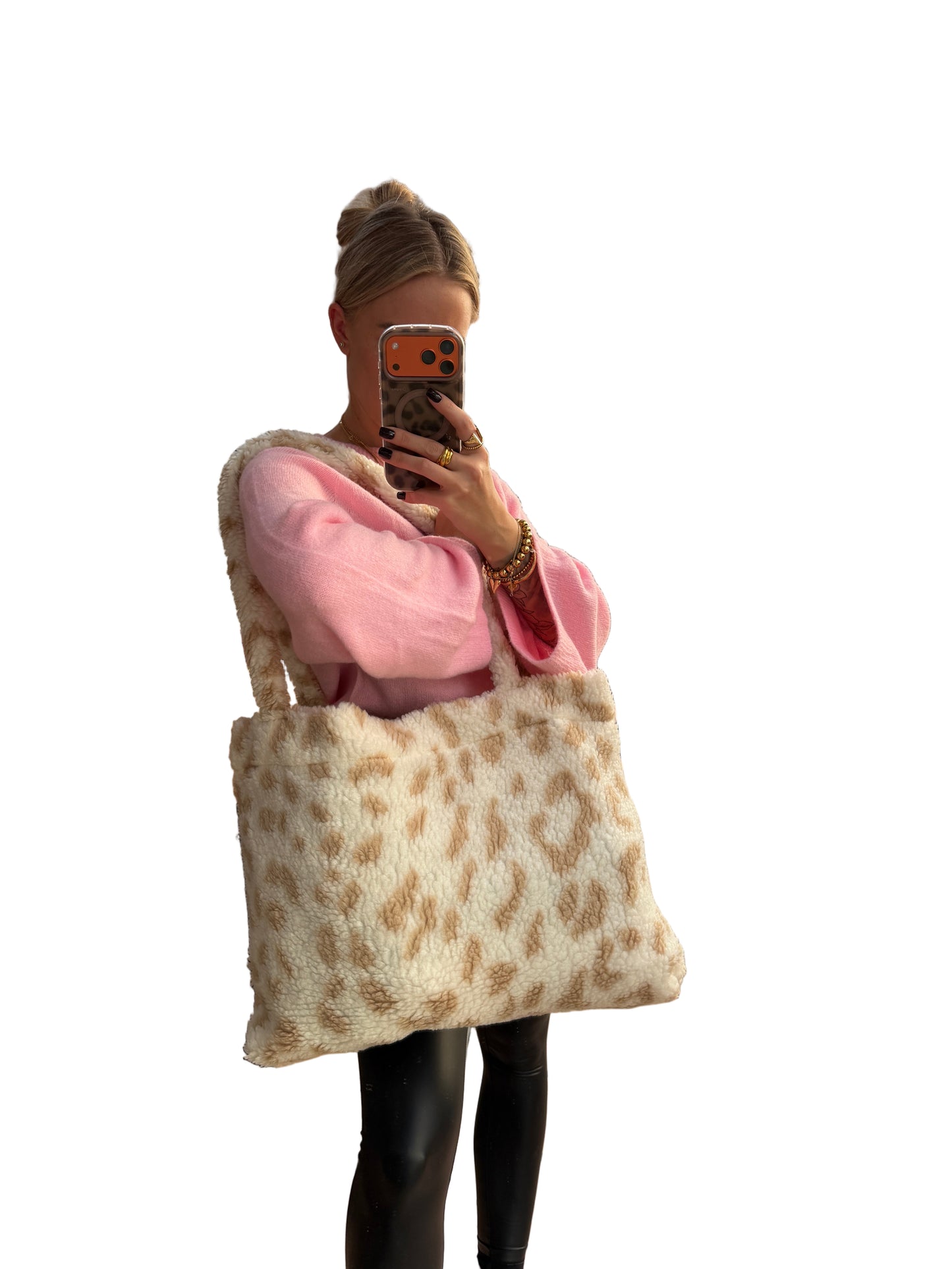 Leo Teddy Tasche Creme Beige