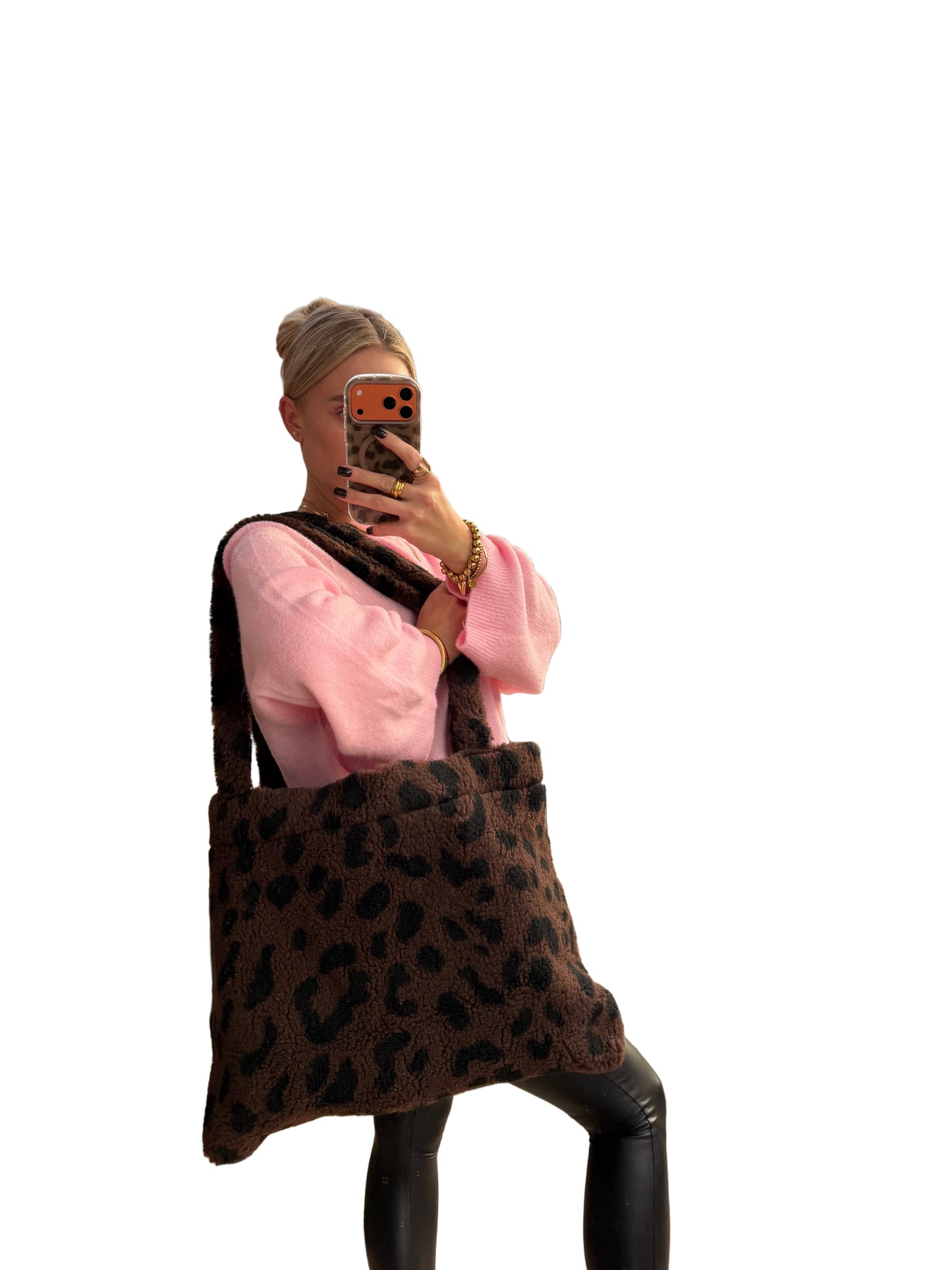 Leo Teddy Tasche Dunkelbraun