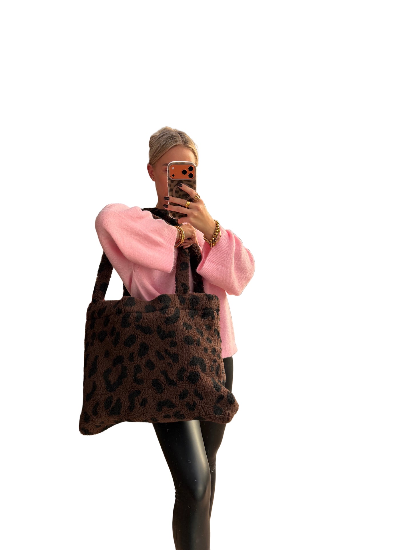 Leo Teddy Tasche Dunkelbraun