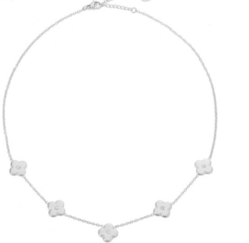 Kette Kleeblatt Silber